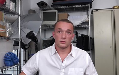 Young straighty ass slammed at the BBC office